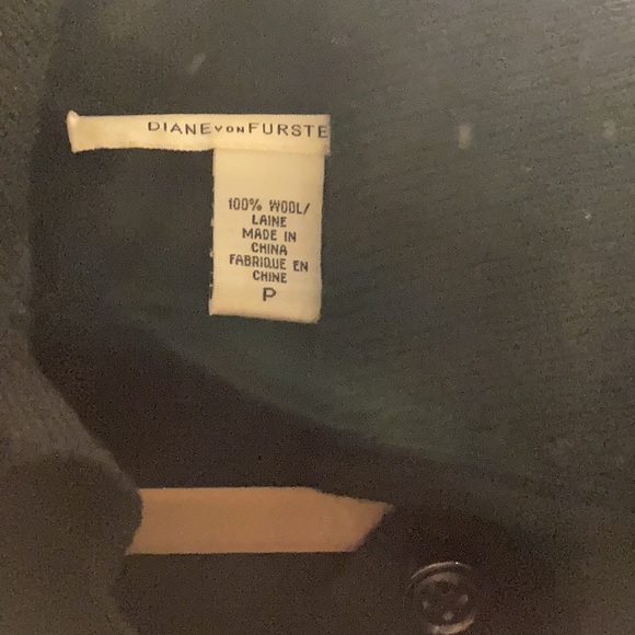 DVF black wool button sweater - Picture 2 of 2